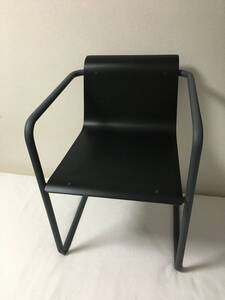 美品　無印良品　無印　MUJI トーネット　Thonet スチールパイプチェア　ダークグレー