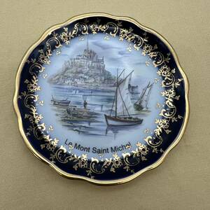 ◎8338.2　LIMOGES FRANCE リモージュ　Le Mont Saint Michel モンサンミッシェル 小皿