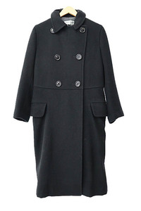 ローブドシャンブル コムデギャルソン robe de chambre COMME des GARCONS AD2002 02AW ウール ダブルフェイス ロング コート RG-C010 M 黒