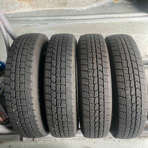 145/80R13 ダンロップ WINTER MAXX 02 中古スタッドレスタイヤ４本セット　2020年製　送料無料　残溝少なめ