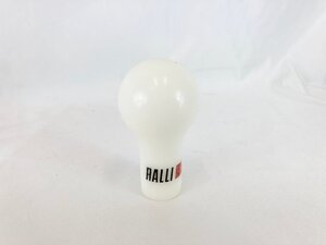 中古品 RALLIART ジュラコンシフト シフトノブ 樹脂 白 ラリーアート 三菱 / 名古屋発11-177△