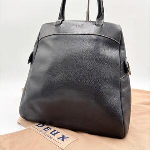 激レア デルヴォー　DELVAUX ハンドバッグ レザー ブラック　保存袋付き