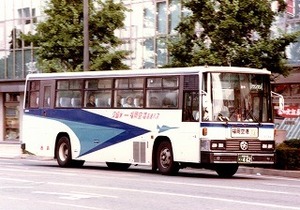 【 バス写真 Lサイズ 】 西鉄 懐かしのS型1986年式 ■ 8094久留米22か0462