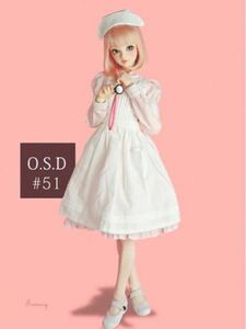 新品 ANGEL PHILIA O.S.D ワンセレ51番目のオンナコ用 ナース服セット ホワイト×ピンク vmf50 MSD MDD オビツ50 アゾン50 parabox dollbot