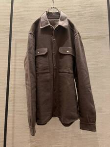 リックオウエンス　21aw LARRY OUTER SHIRTS カシミヤ　シャツジャケット　rick owens