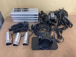 ◇[現状品]POLYCOM ビデオ会議システム RealPresence Group 310 4台 + カメラ 4台 マイク・リモコン付き システム初期化済み 欠品あり