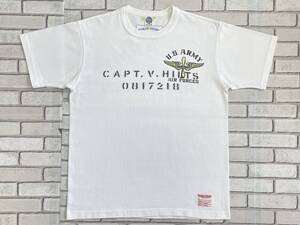 ＵＳＥＤ　トイズマッコイ　TOYS McCOY　半袖Ｔシャツ　サイズＭ　CAPT.V.HILTS 0817218　GREAT ESCAPE V.HILTS 2372