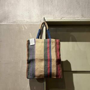 hint hint Tote bag jute トートバッグ ジュート リネン 麻 ハンドバッグ ミニバッグ ヒントヒント 天然素材 ナチュラル マルチカラー