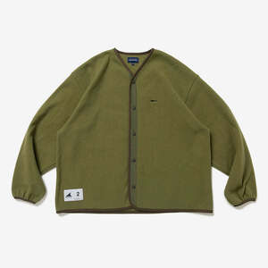 希少★新品本物【OLIVE DRAB★3】★KNOT FLEECE CARDIGAN ノットフリースカーディガン 正規店購入 ディセンダント 入手困難 DESCENDANT22AW