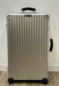 ◆RIMOWA リモア スーツケース GMBHRICHARD-BYRD-STR.13.50829 シルバー系 ネームタグ付き キャリーケース USED ◆