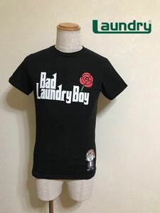 LAUNDRY ランドリー ”Bad Laundry Boy” Tシャツ トップス ブラック サイズS 半袖 日本製 黒