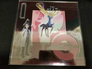 送料無料 プラターヌ＆ゼルネアス アクリルスタンドキーホルダー TRAINERS Salon!! ポケモン Professor Xerneas acrylic key ring ポケマス