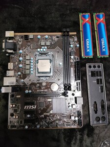 マザーボード MSI H110M-S01 LGA1151 第6、7世代CPU対応 + i5 6500 メモリ16G 動作確認済 保証あり