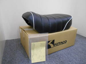 新品／KITACO　キタコ　モンキー125　JB02　タックロールシート　ブラック／ホワイトパイピング　610-1300180