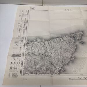 古地図 地形図 五万分之一 地理調査所 昭和28年応急修正 昭和29年発行 佐賀関 大分県