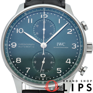 インターナショナルウォッチカンパニー IWC ポルトギーゼ クロノグラフ 裏スケルトン グリーン IW371615 箱 保証書 S