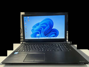 TOSHIBA dynabook B55/B　Core i3-6006U 2.00GHz（2C4T）　Windouws11で稼働