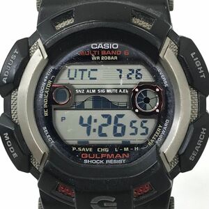 CASIO カシオ G-SHOCK ジーショック GULFMAN ガルフマン 腕時計 GW-9110-1 電波ソーラー デジタル マルチバンド6 ブラック 動作確認済み