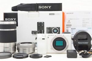 ☆極上美品☆ Sony ソニー α6000 ダブルズームレンズキット ILCE-6000Y 元箱 付属品 Shot数 僅か 10,400枚前後！ ♯24121304