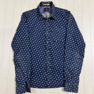 scotch&soda ドット柄 長袖 ワークシャツ デニムシャツ クラシック レトロ ヴィンテージ デザイン Vintage スコッチ＆ソーダ アメカジ