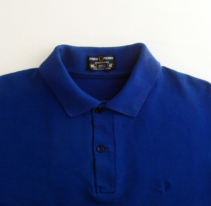 FRED PERRY 　フレッドペリー　ポロシャツ　ブルー　made in　England オールドタグ　Ｍ3タイプ　英国製