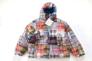 (L)Supreme MADRAS REVERSIBLE WINDSTOPPER PUFFER JACKETシュプリームマドラスリバーシブルウインドストッパーパファージャケット