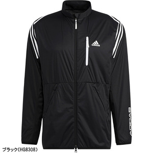 送料無料◆新品◆adidas GOLF スリーストライプス 長袖フルジップジャケット◆(M)◆V1760 (HG8308)◆アディダス ゴルフ