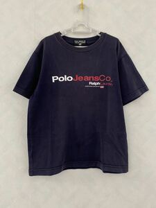 POLO JEANS CO. RALPH LAUREN Tシャツ ネイビー サイズ130 Kids 子供服 ビンテージ 90s ビッグシルエット ポロジーンズ ラルフローレン