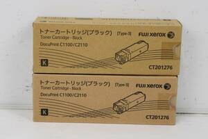 未使用 フジゼロックス 純正 トナー CT201276 ブラック 2本セット FUJI XEROX IT14S364PLRB-YR-L00-byebye