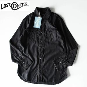 新品 19年 LOST CONTROL Piping Western Shirt ロストコントロール コットンテンセルパイピングウエスタンシャツ 1 S相当 元Celt&Cobra