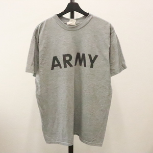 F711 2004年製ビンテージ U.S.ARMY 半袖プリントTシャツ■00s 表記Mサイズ グレー ミリタリー アメカジ ストリート 古着 古着卸 オールド