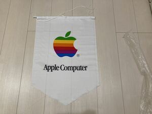 Apple Computer 店舗用フラッグ 旗 アップル コンピューター レインボーロゴ 非売品