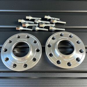 未使用☆BMW ワイドスペーサー15mmボルトセット 5穴 PCD120 M12 ロングボルト 40mm 10本