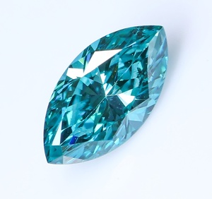 【１００円～】0.271ｃｔ 天然ダイヤ FANCY GREEN BLUE（トリート）SI1 MQカット