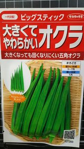 ３袋セット 大きくてやわらかい オクラ ビッグスティック 種 郵便は送料無料