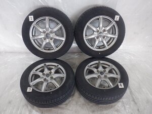 ☆タイヤ 21年製 バリ山 175/65R14 ファルケン☆ 4H 100 5.5J +50 14インチ 社外品 MiLLOUS アルミホイール付 4本