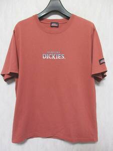 DICKIES ディッキーズ Tシャツ 半袖 ロゴ レディース M 赤茶系　irmri yg2974