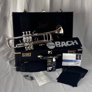 【ほぼ未使用】V.BACH/バック Stradivarius model トランペット 180ML37SP 本間千也氏選定品 ☆マウスピース/BACH7C、ケース付 ★委託販売