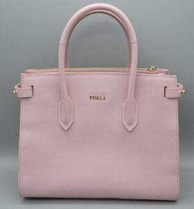 ●FURLA ハンドバッグ 鞄 カバン バッグ フルラ ピンク系 女性 レディース 服飾雑貨 ビジネス