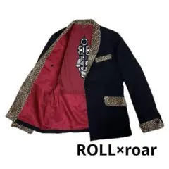 ●美品●ROLL×roar・ロール×ロアー●豹・ヒョウ柄●テーラードジャケット