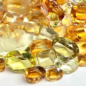 1円〜!!大量!!◯天然シトリン・イエロークォーツおまとめ505.5ct◯f 約101.1g ルース 裸石 宝石 citrine yellow quartz 黄水晶 w2N16