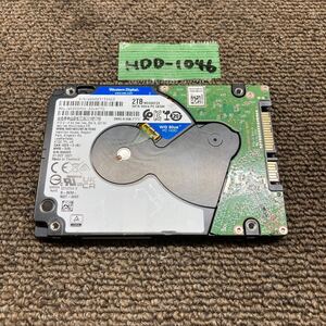 HDD-1046 激安 HDD2TB 2.5インチ SATA 139時間 内蔵HDD WD WD20SPZX-22UA7T0 Crystaldiskinfoにて正常品 中古