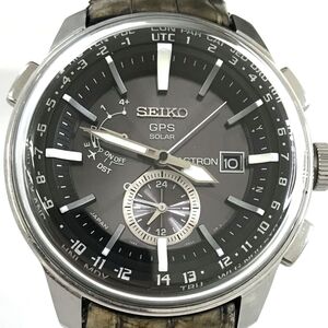 美品 SEIKO セイコー ASTRON アストロン 7Xシリーズ 腕時計 SBXA037 7X52-0AK0 GPS 衛星 電波ソーラー カレンダー ワールドタイム 動作OK