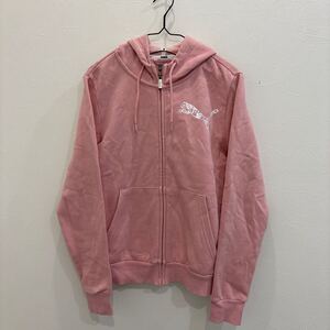 QY381 PUMA プーマ パーカー ジップパーカー　ジップアップ　トップス　上着　ピンク　レディースL