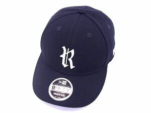 1円 ■美品■ NEWERA ニューエラ ロンハーマン コラボ ポリエステル100% ベースボールキャップ 帽子 メンズ ダークネイビー系 FD8269