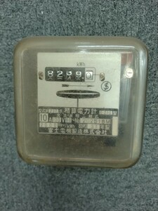 積算電力計　昭和37年製　富士電機　レトロ