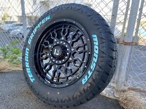 LEXXEL PreDator 18インチ 150系プラド TZ-G ハイラックス ブラックラリー タイヤホイールセット MONSTA TERRAINGRIPPER 265/60R18