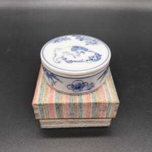 香合 静山 合子 茶道具 茶器 イ6