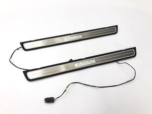 ☆管w220926-0551 BR レガシィ スカッフプレート キッキングプレート 純正オプション ブルー イルミ 青 内装 ( BR9 BRG BRM BM BMG BM9(10)