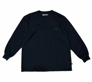 RECON Polyester Long Sleeve Tee Black リーコン 裏原 アーカイブ Archive ポリエステル ロングスリーブTシャツ 同色刺繍 バーブワイヤー